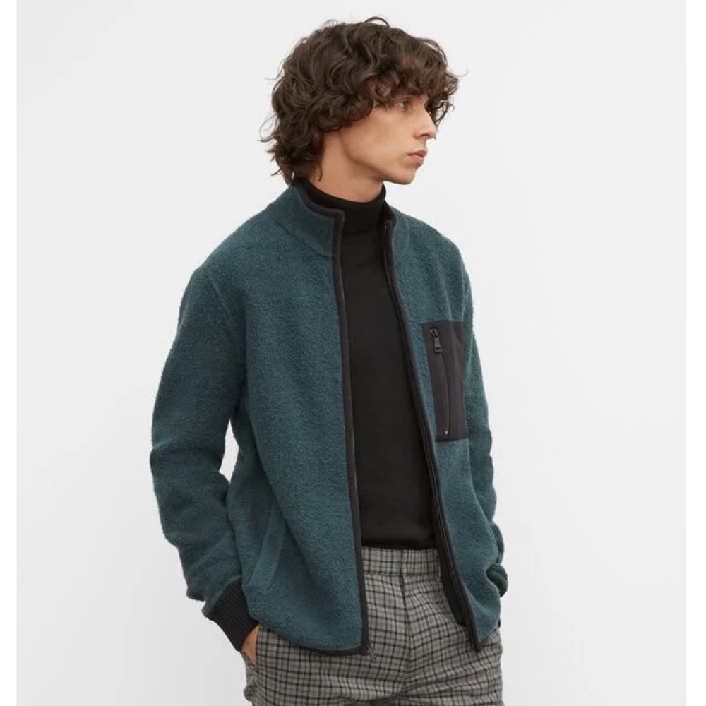 Club Monaco Boucle Bomber Jacket Sweater XXL Polo Ralph Lauren